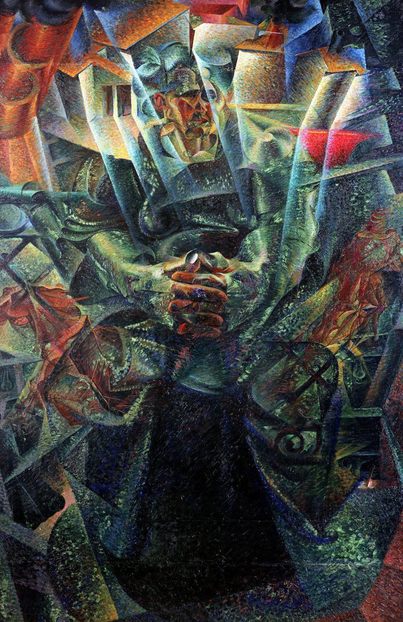 Hmota, 1912 od Umberto Boccioni