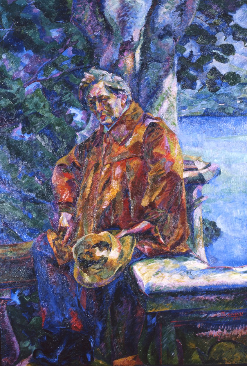Portrét Ferruccia Busoniho, 1916 od Umberto Boccioni