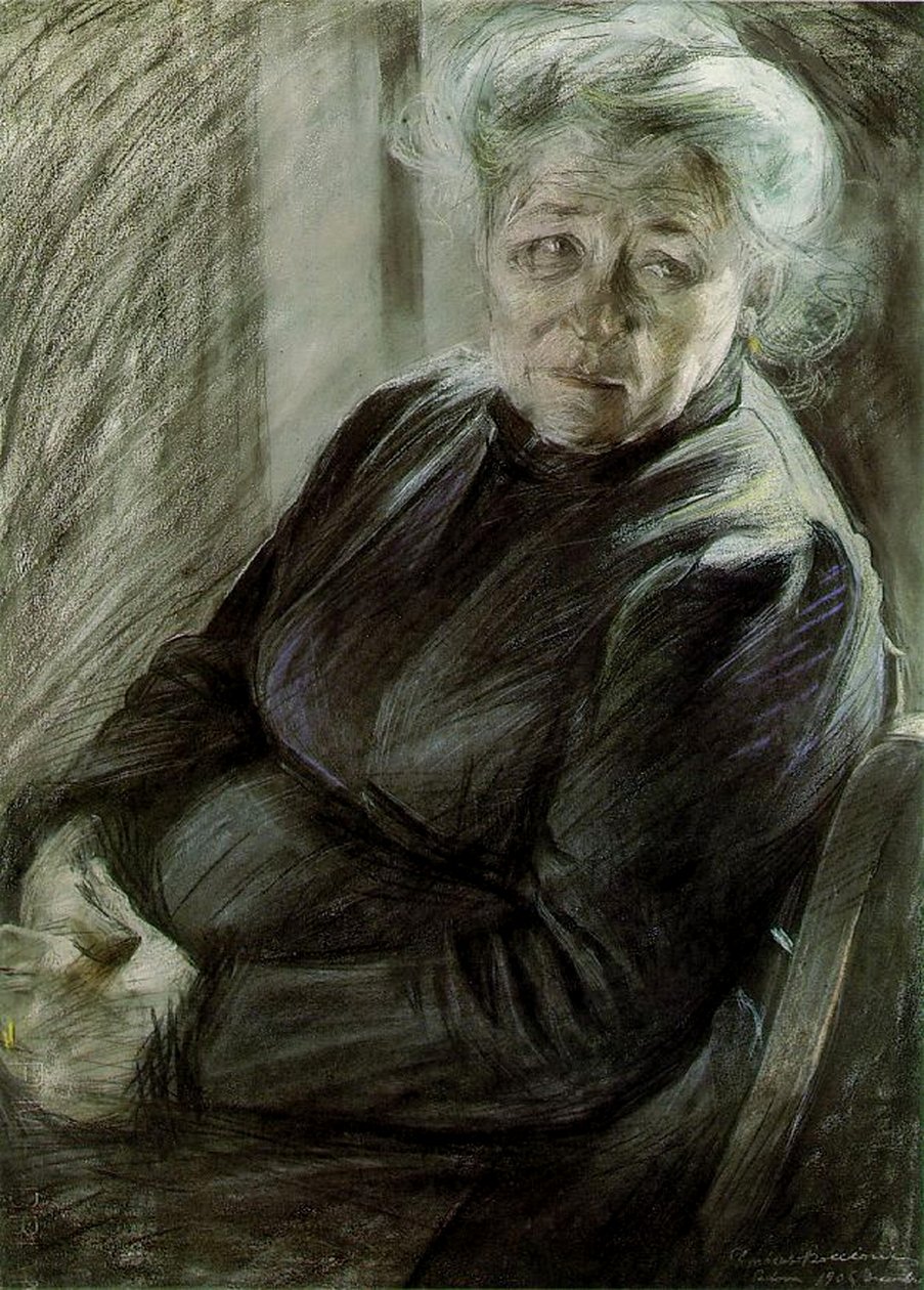 Matka, 1906 (pastel na papíře) od Umberto Boccioni