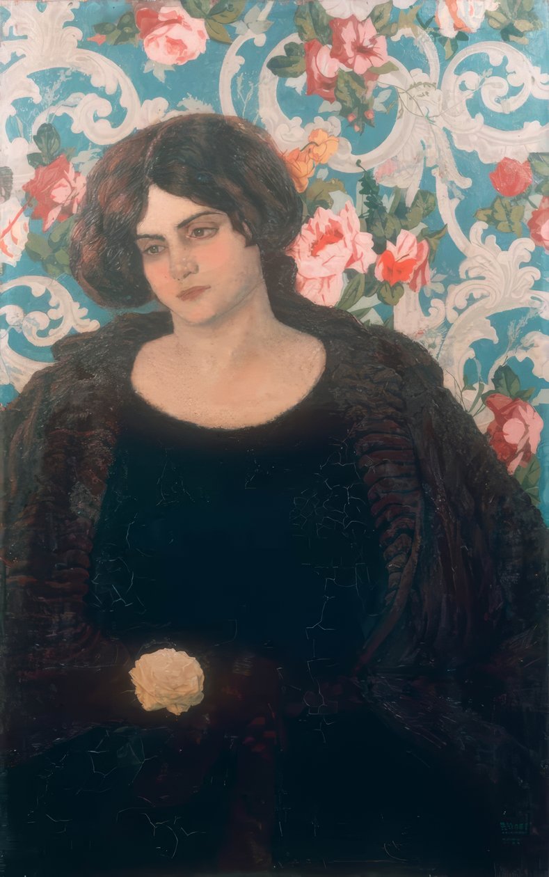 Bigia, mladší sestra umělce od Umberto Boccioni