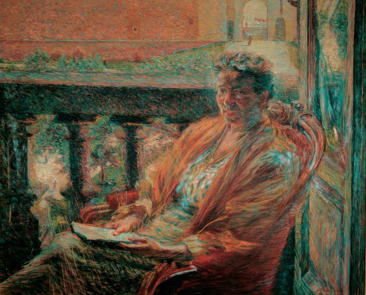 Portrét paní Meta Quarck od Umberto Boccioni