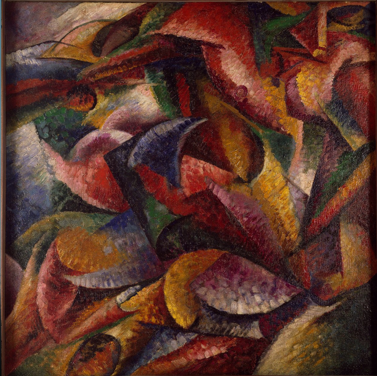 Futurismus: "" Dynamismus lidského těla "" (Dynamismus lidského těla) Malba Umberta Boccioniho (1882-1916) 1913 Rozměr 1x1 m Milán, Museo del Novecento od Umberto Boccioni
