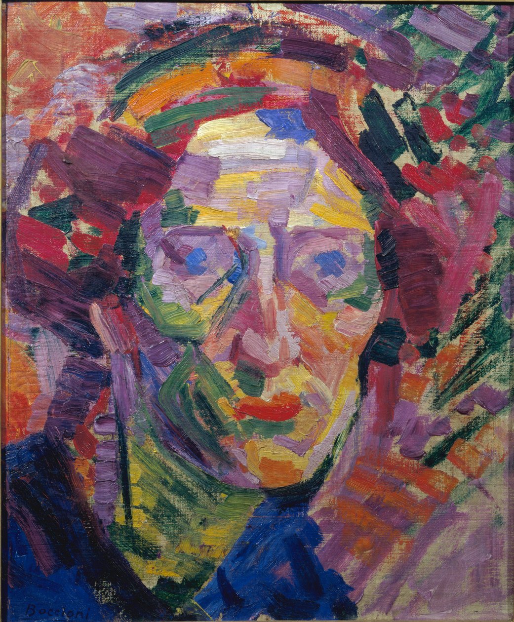 Futurismus: “” Portrét ženy” nebo “” Portrét hraběnky Casanovy”” Obraz Umberta Boccioniho (1882-1916) od Umberto Boccioni