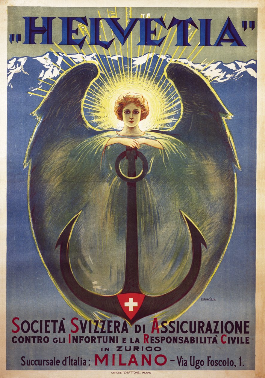 Plakát Helvetia od Umberta Boccioniho od Umberto Boccioni