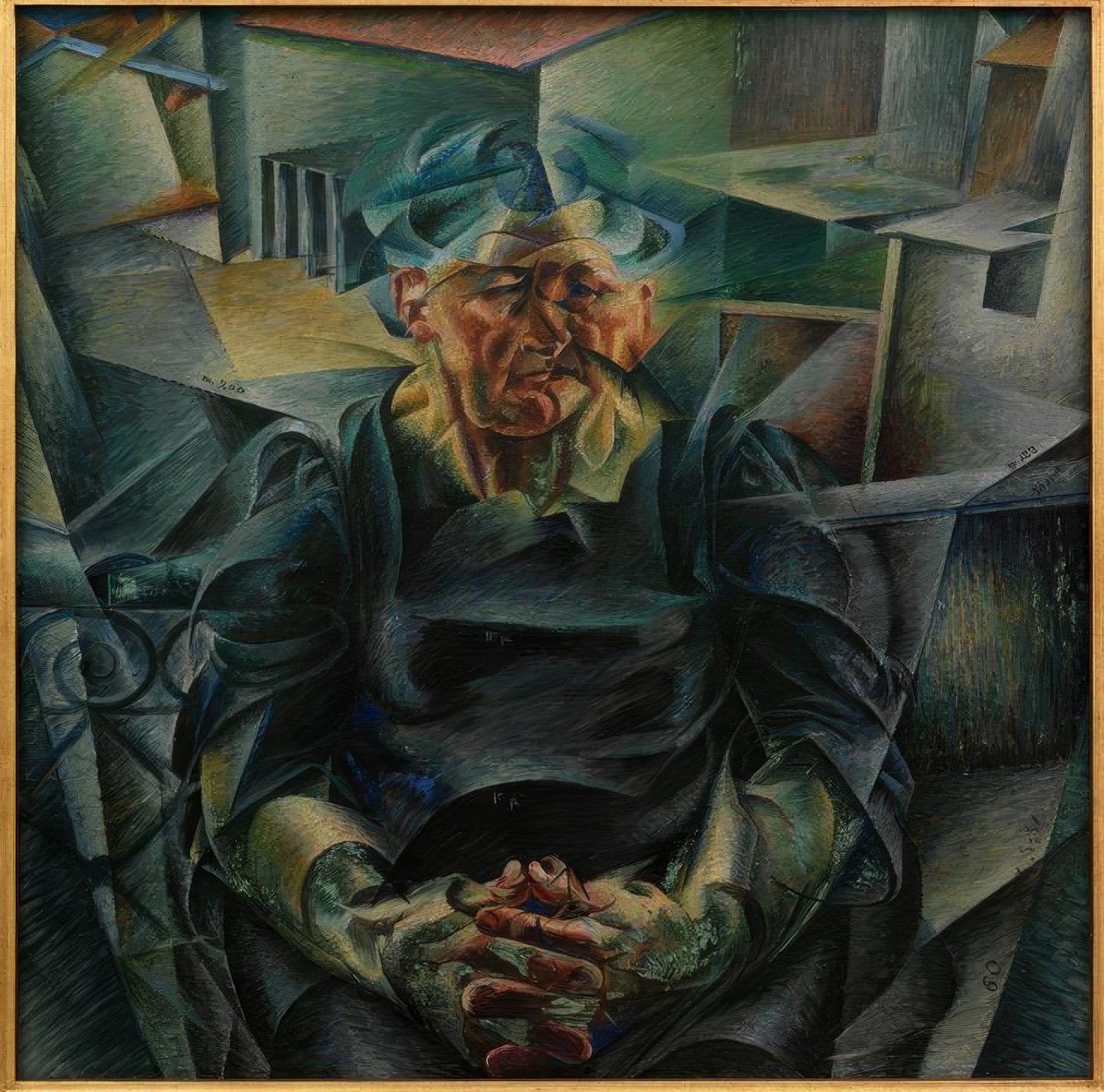 Horizontální konstrukce od Umberto Boccioni