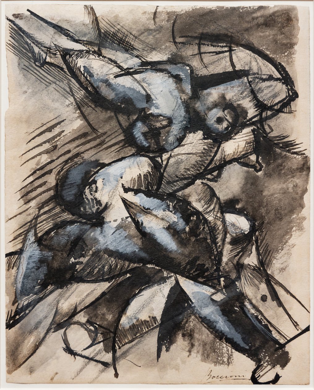Chci nechat lidské formy v pohybu (Dynamický rozklad) od Umberto Boccioni