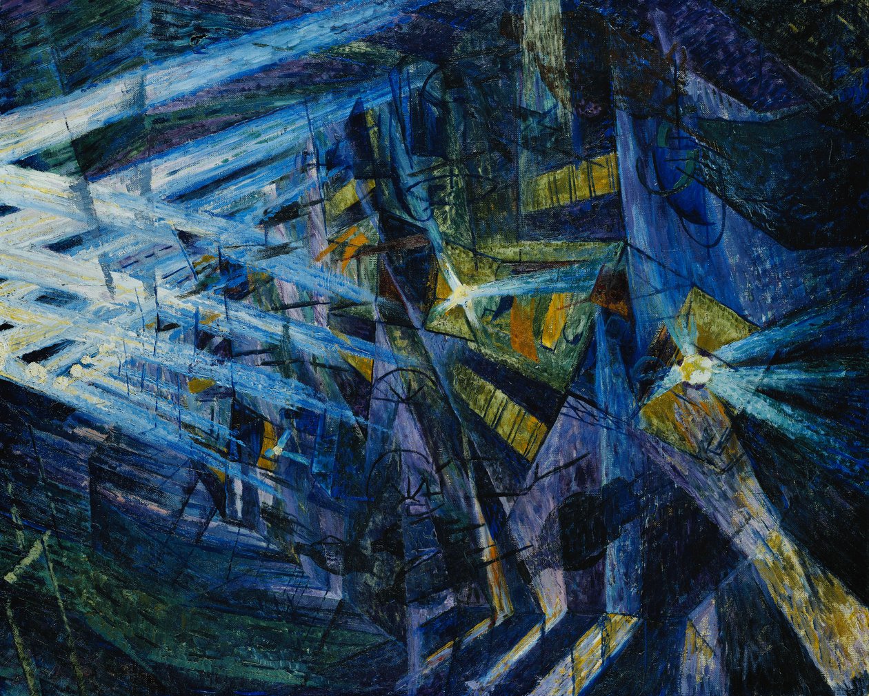 Síly silnice, 1911 od Umberto Boccioni