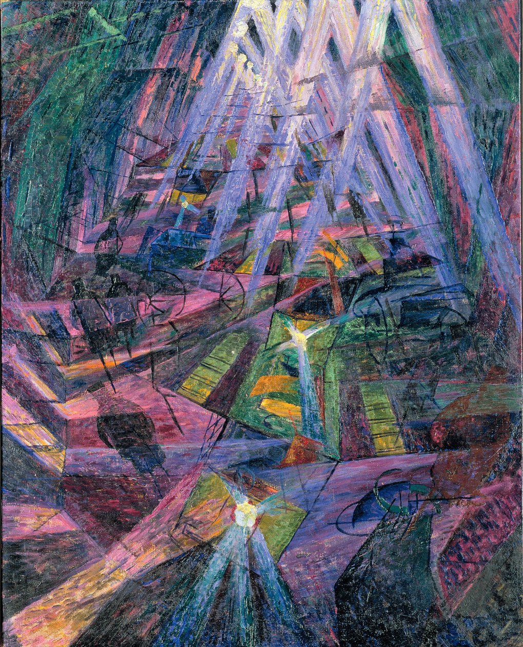 Silnice silnice - Silnice silnice Boccioni, Umberto (1882-1916). Olej na plátně, rozměr: 99,5x80,5 od Umberto Boccioni