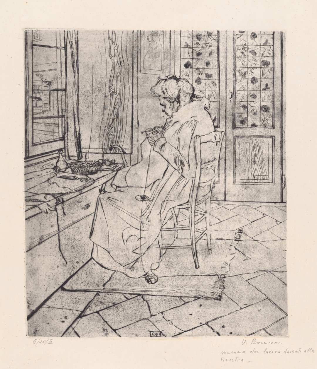 Moje matka pracuje [Moje matka pracuje] od Umberto Boccioni