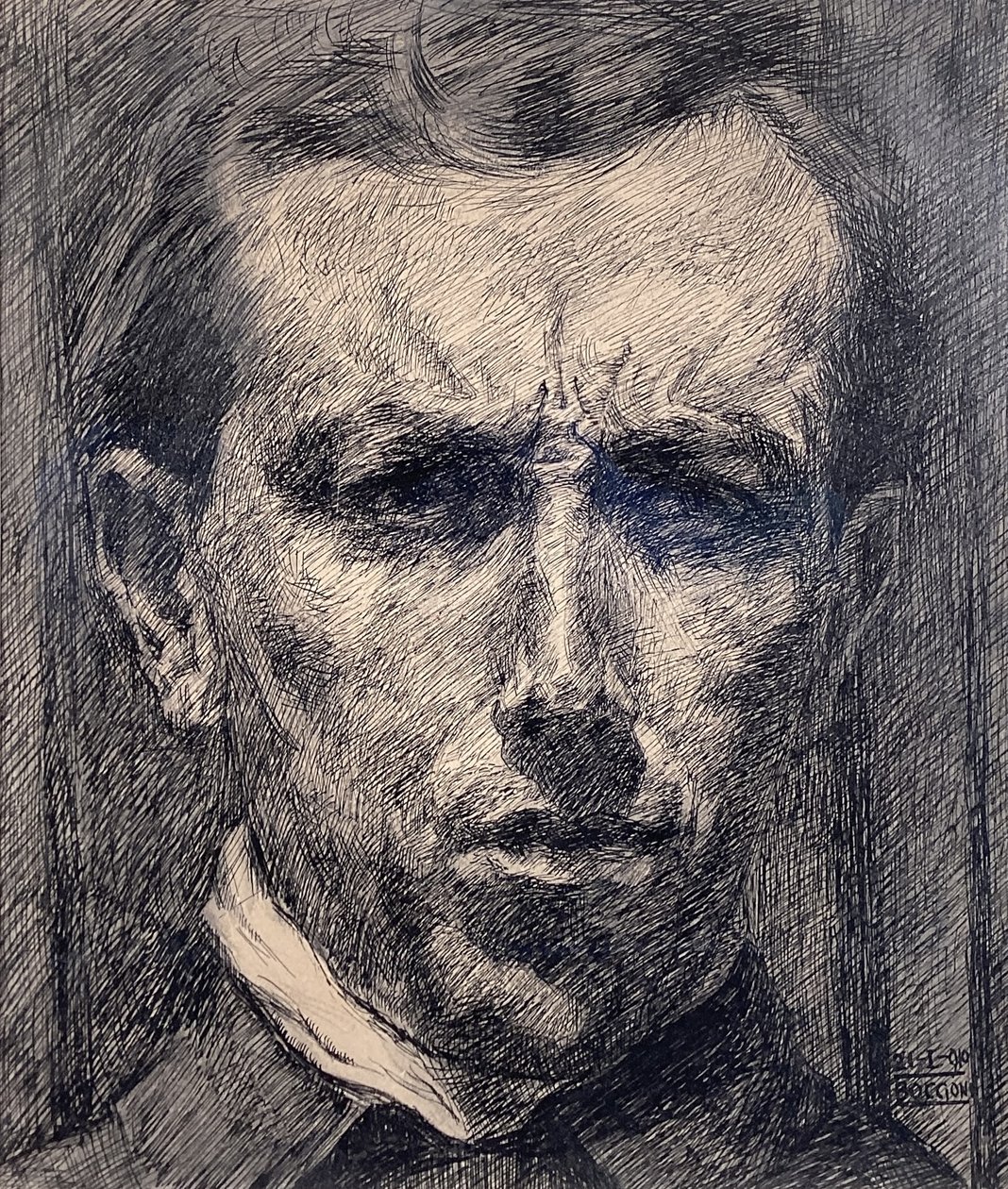 Autoportrét od Umberto Boccioni