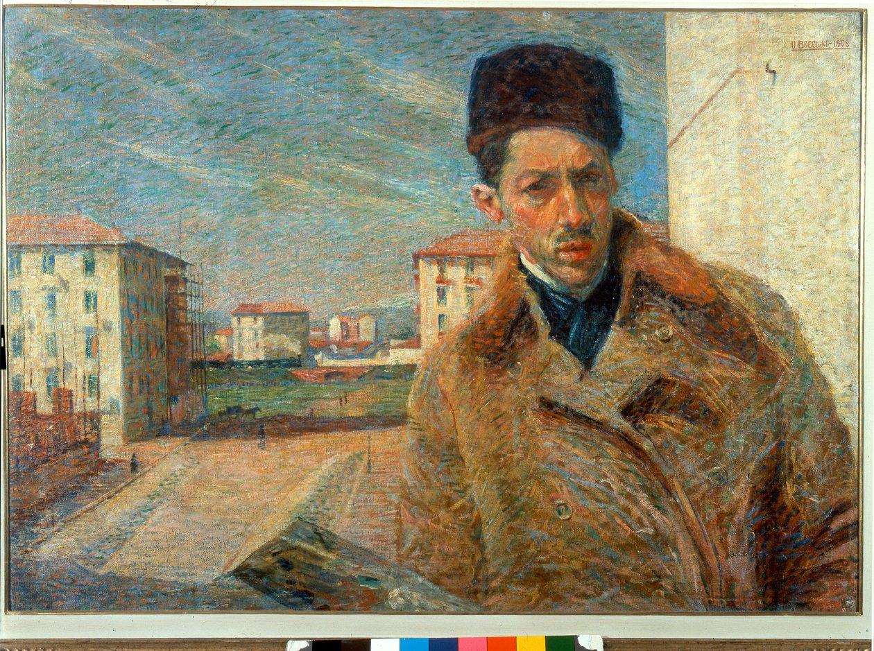 Autoportrét od Umberto Boccioni