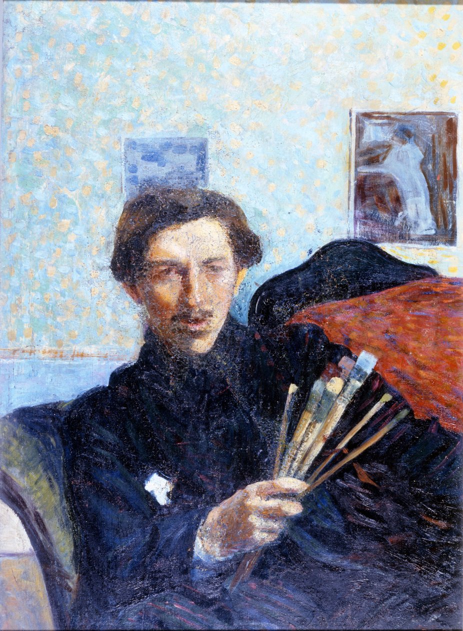 Autoportrét Umberta Boccioniho v roce 1908. Brera Art Gallery Milan. od Umberto Boccioni