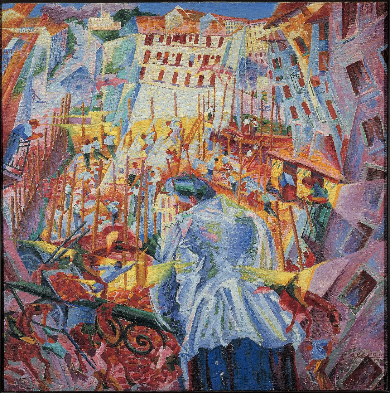 Simultaneous Visions (olej na plátně od Umberto Boccioni