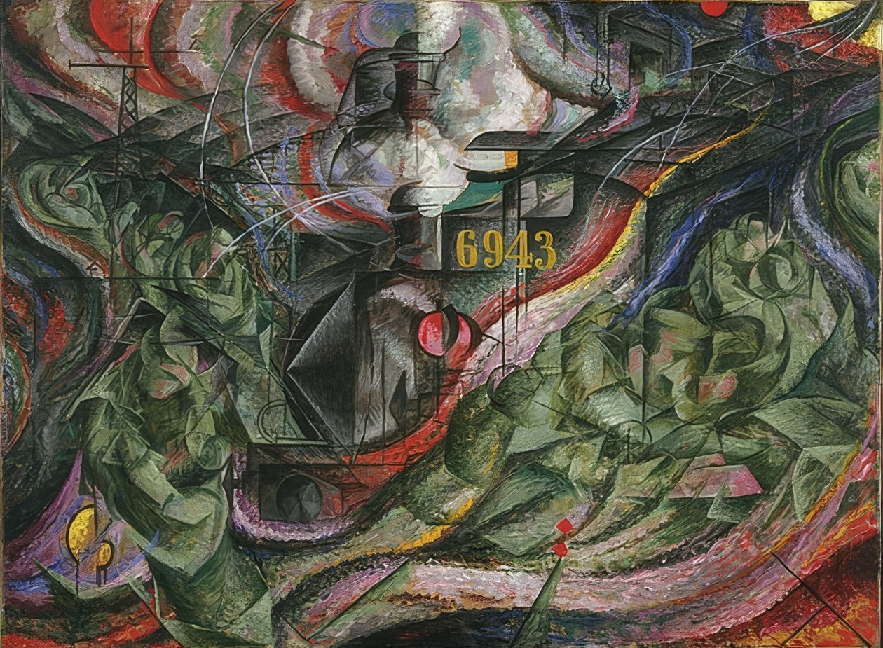 Stavy mysli I: Loučení. 1911 od Umberto Boccioni