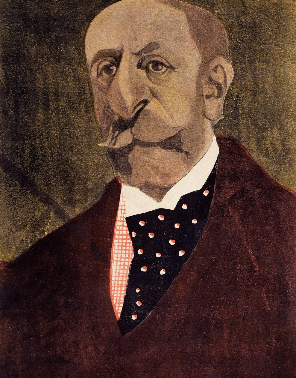 Portrét Charlese Camille Saint-Saense, francouzského skladatele, klavíristy a varhaníka od Umberto Brunelleschi