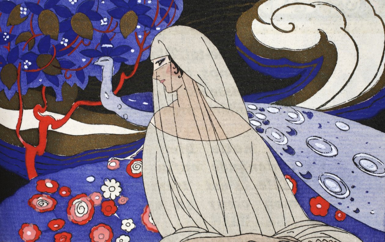 Song of Denderan (pochoir print) od Umberto Brunelleschi