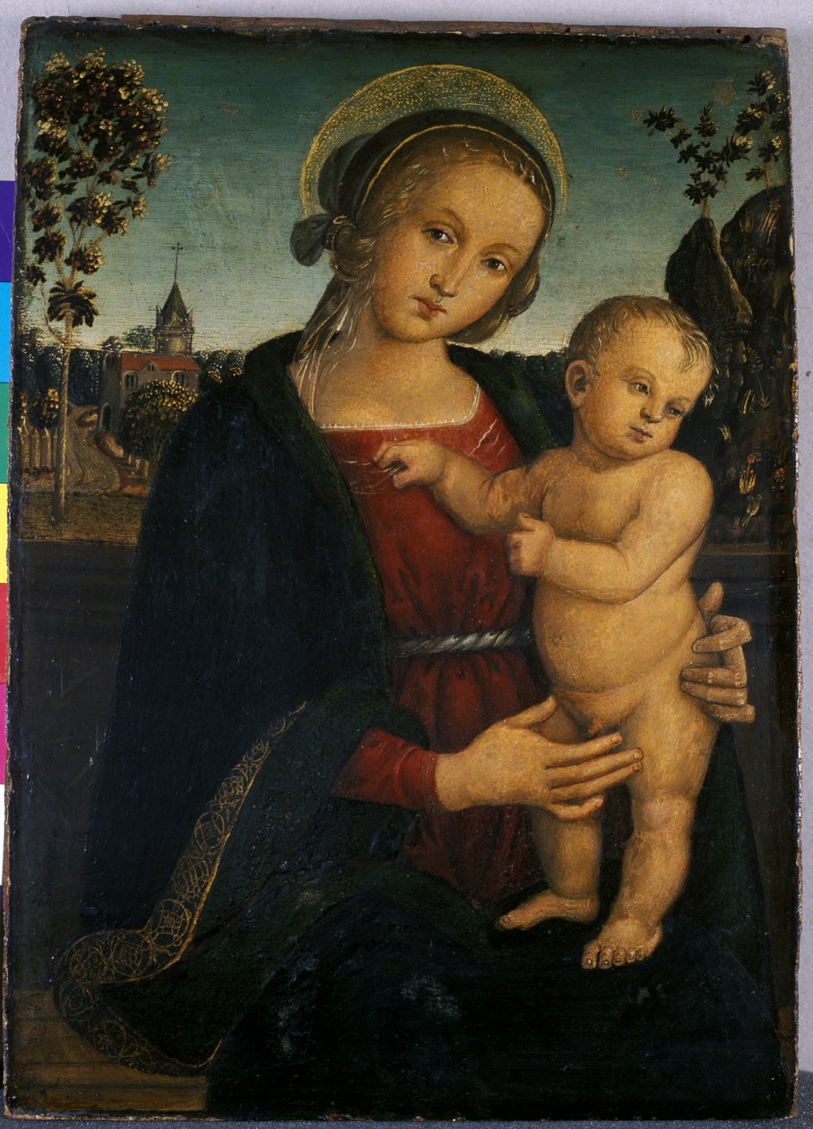 Madonna a dítě, 1500 (tempera na dřevě) od Umbrian School