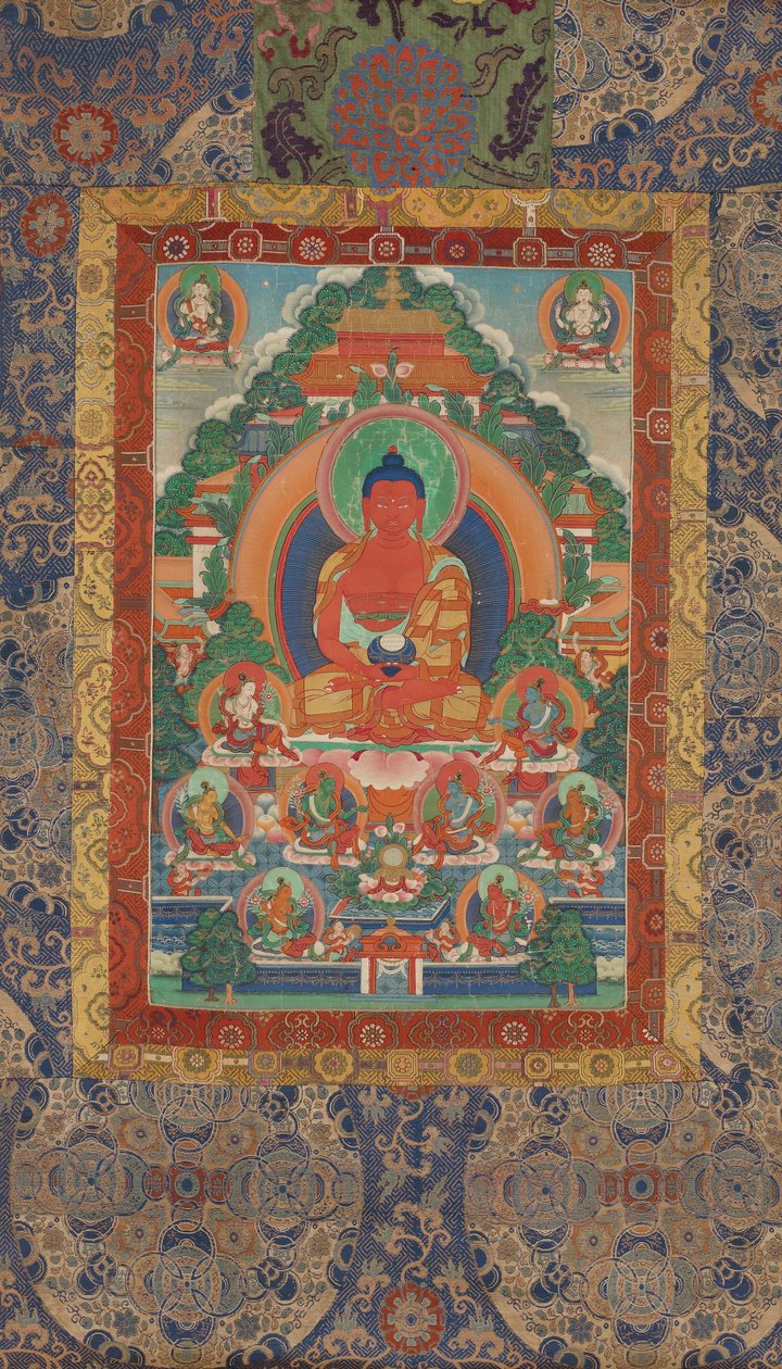 Amitabha v čisté zemi Sukhavati od Unbekannt Unbekannt