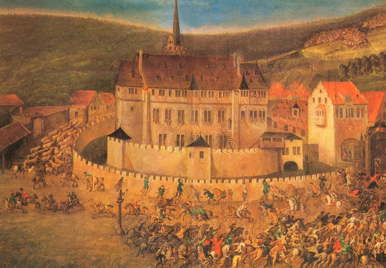 Chorvatská jízda zaútočila na hrad Erbach 22. května 1623 od Unbekannt Unbekannt