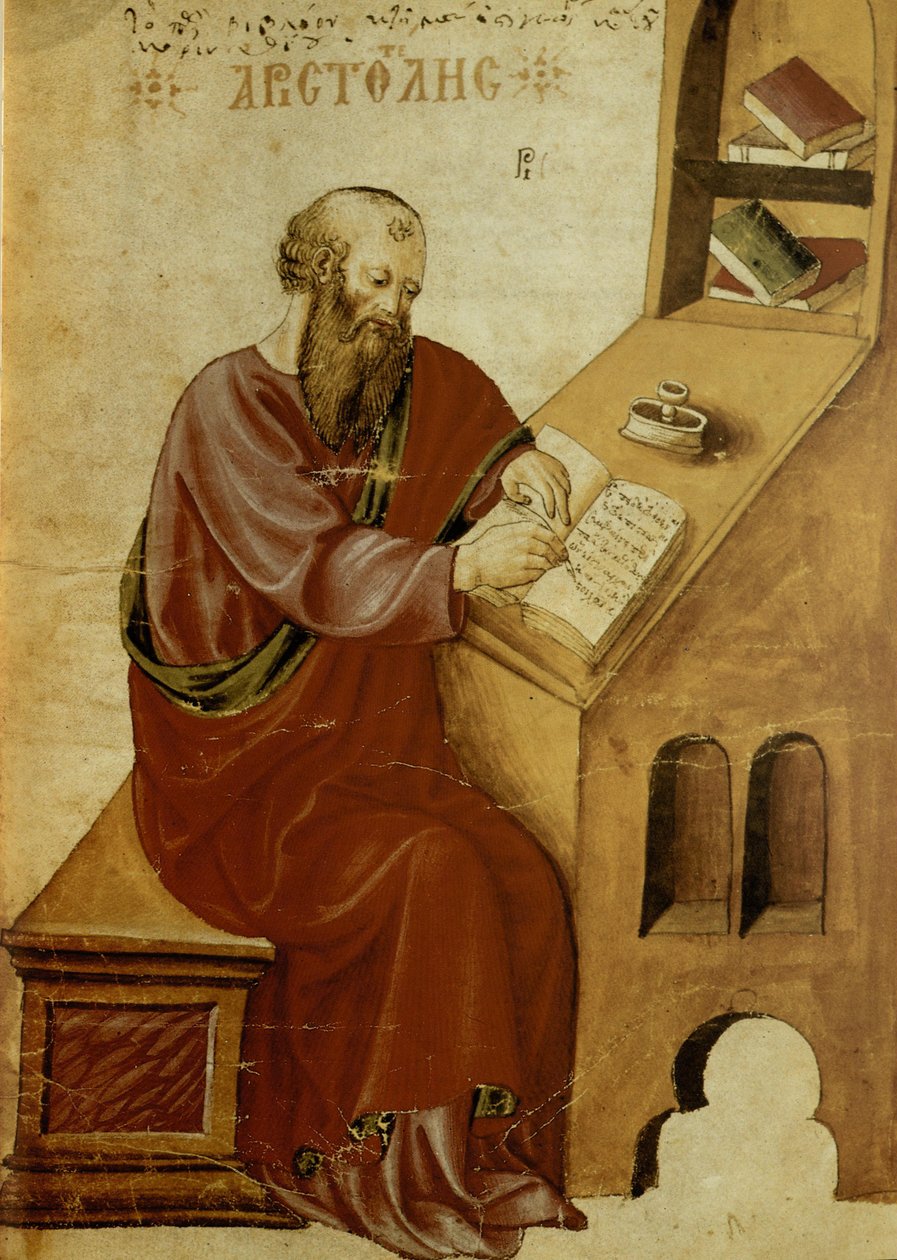 Aristoteles u svého psacího stolu od Unbekannt Unbekannt