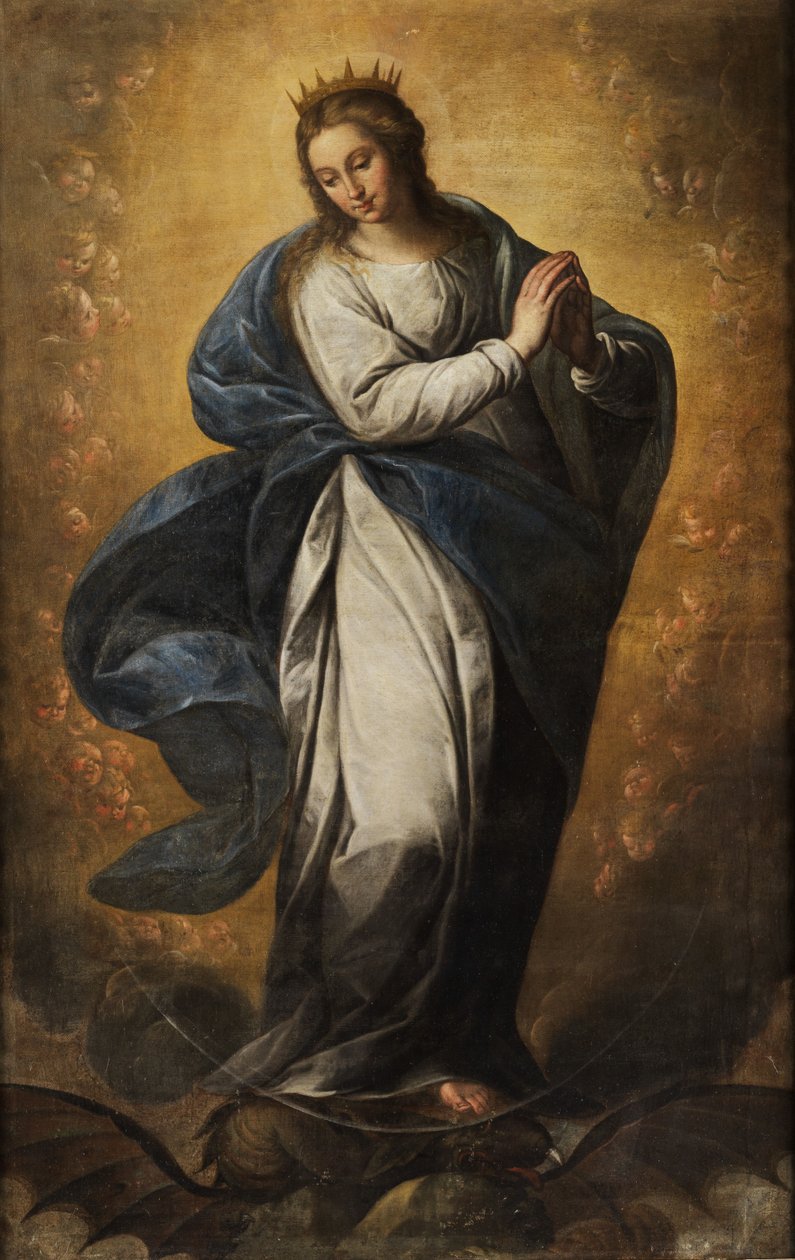 Btende Crescent Madonna. od Unbekannt Unbekannt