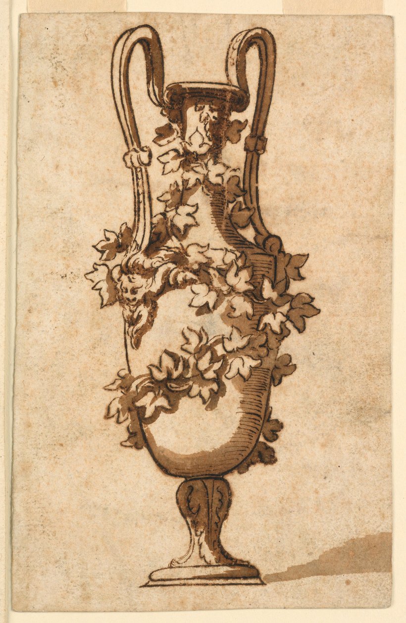 Kresba, design pro dekorativní vázu, 1750–1800 od Unbekannt Unbekannt