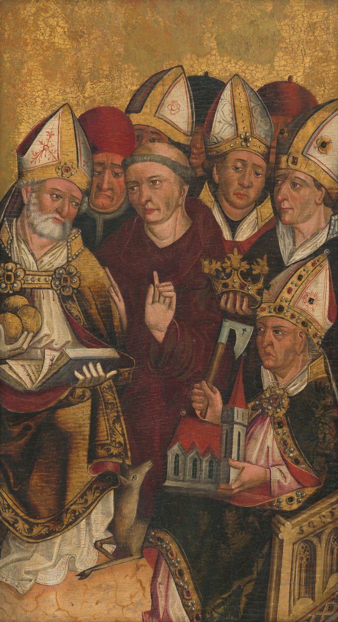 Fragment oltářního křídla z Parchovian od Unbekannt Unbekannt