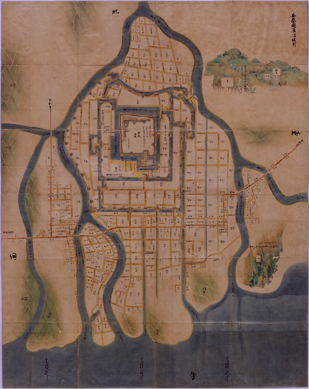 Hradní město Hirošima 1644 od Unbekannt Unbekannt
