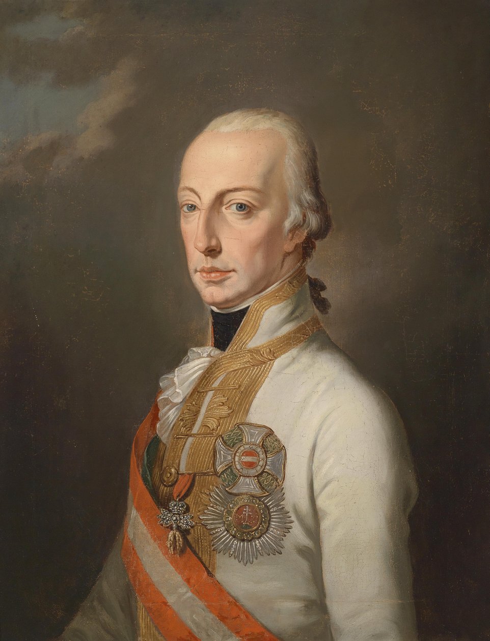 Císař František I. Rakouský v uniformě polního maršála, vyzdobený rakouskými domácími řády od Unbekannt Unbekannt