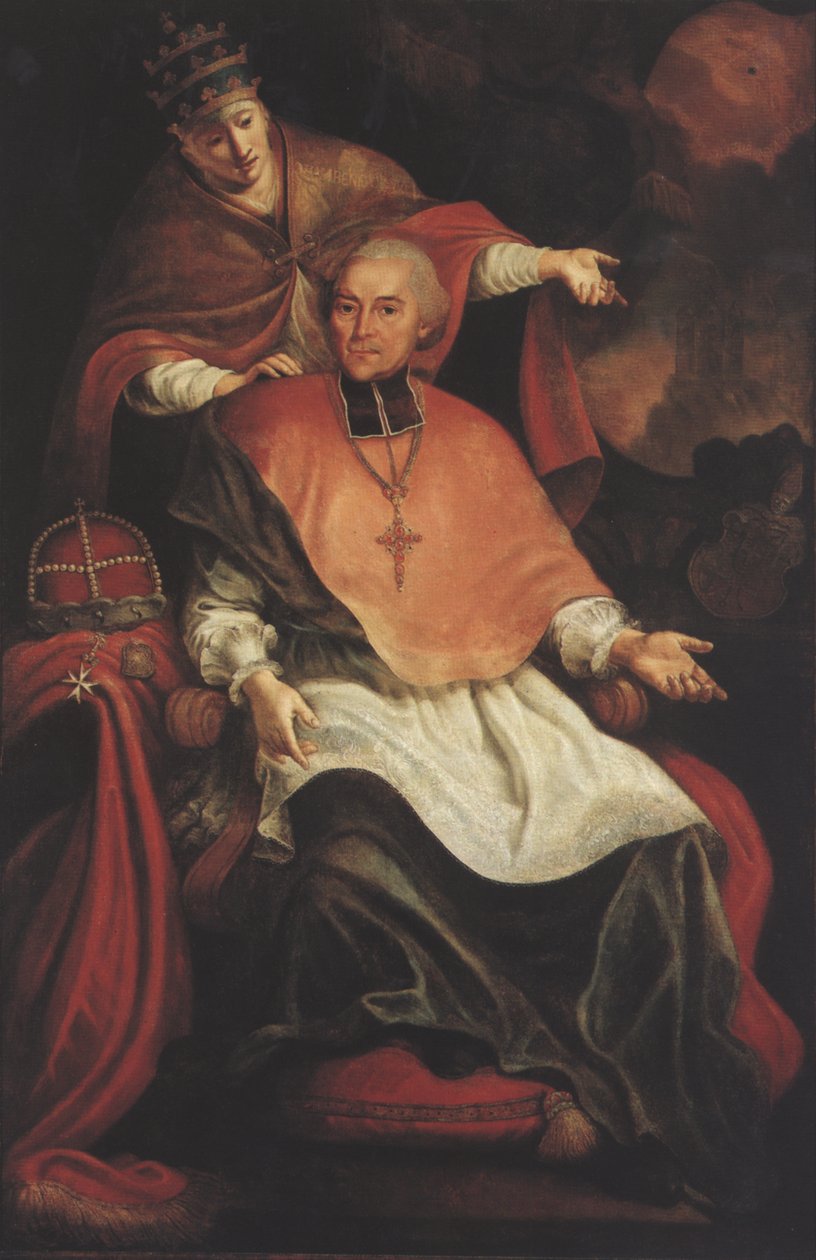 Maximilian Christoph von Rodt, s alegorií papežství. od Unbekannt Unbekannt