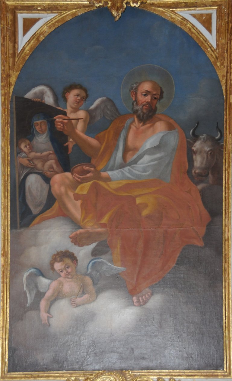 Obraz svatého Lukáše evangelisty v Tibães, Braga, Portugalsko od Unbekannt Unbekannt