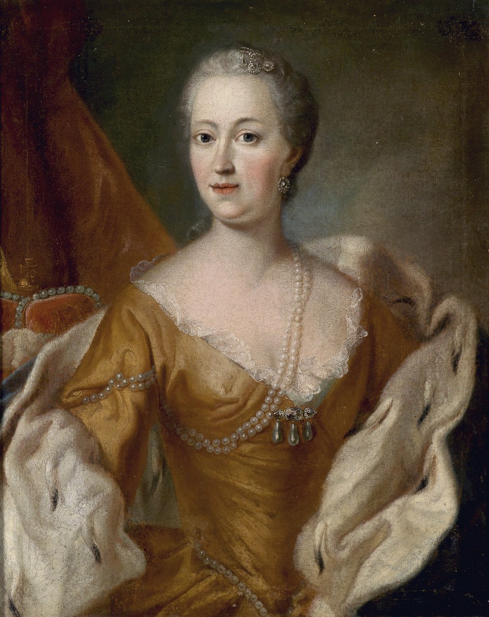 Portrét Marie Terezie (1717-1780) od Unbekannt Unbekannt