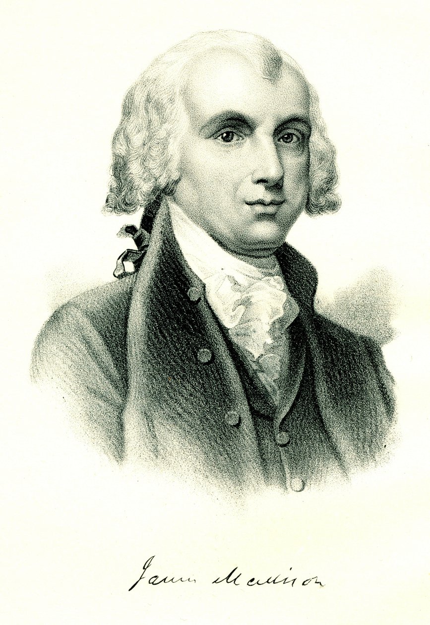 Prezident James Madison od Unbekannt Unbekannt