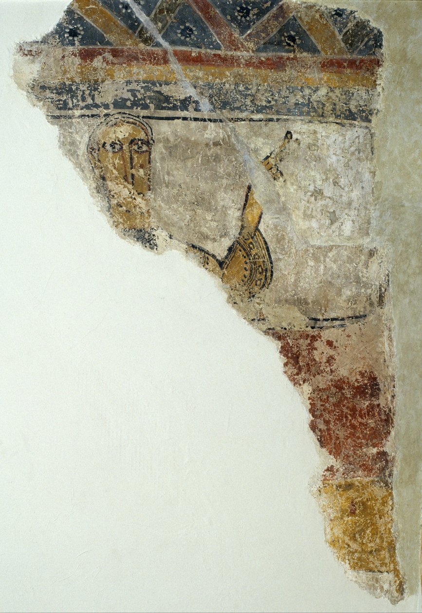 Pozůstatky postavy ze Santa Maria de Taüll od Unbekannt Unbekannt