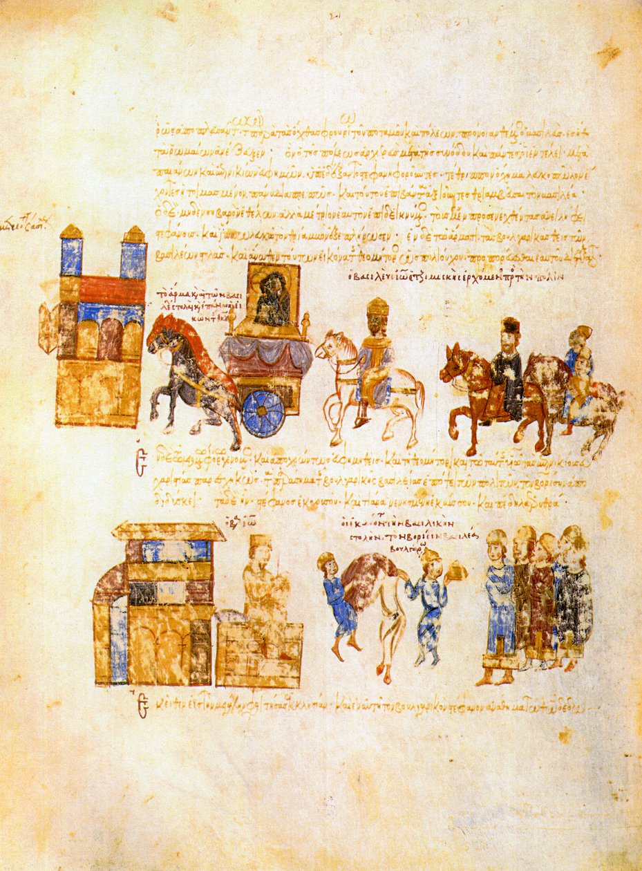 Skyllitzes Matritensis, fol. 172v od Unbekannt Unbekannt