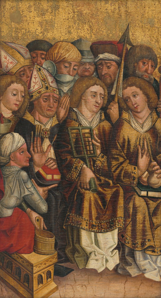 Svatý Egidius mezi světci od Unbekannt Unbekannt