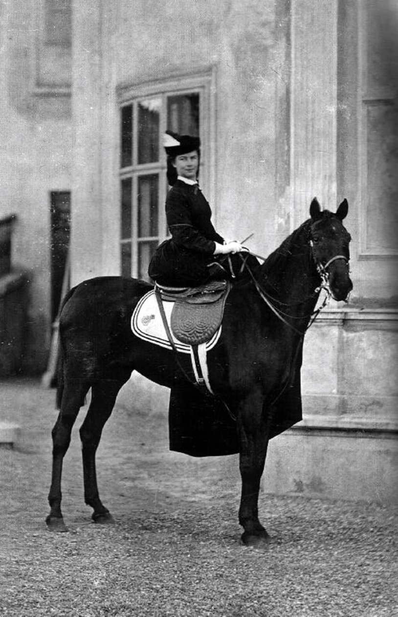 Rakouská císařovna Elisabeth Amelie Eugenie z Wittelsbachu, zvaná Sissi, v roce 1896 v Biarritzu od Unbekannt Unbekannt