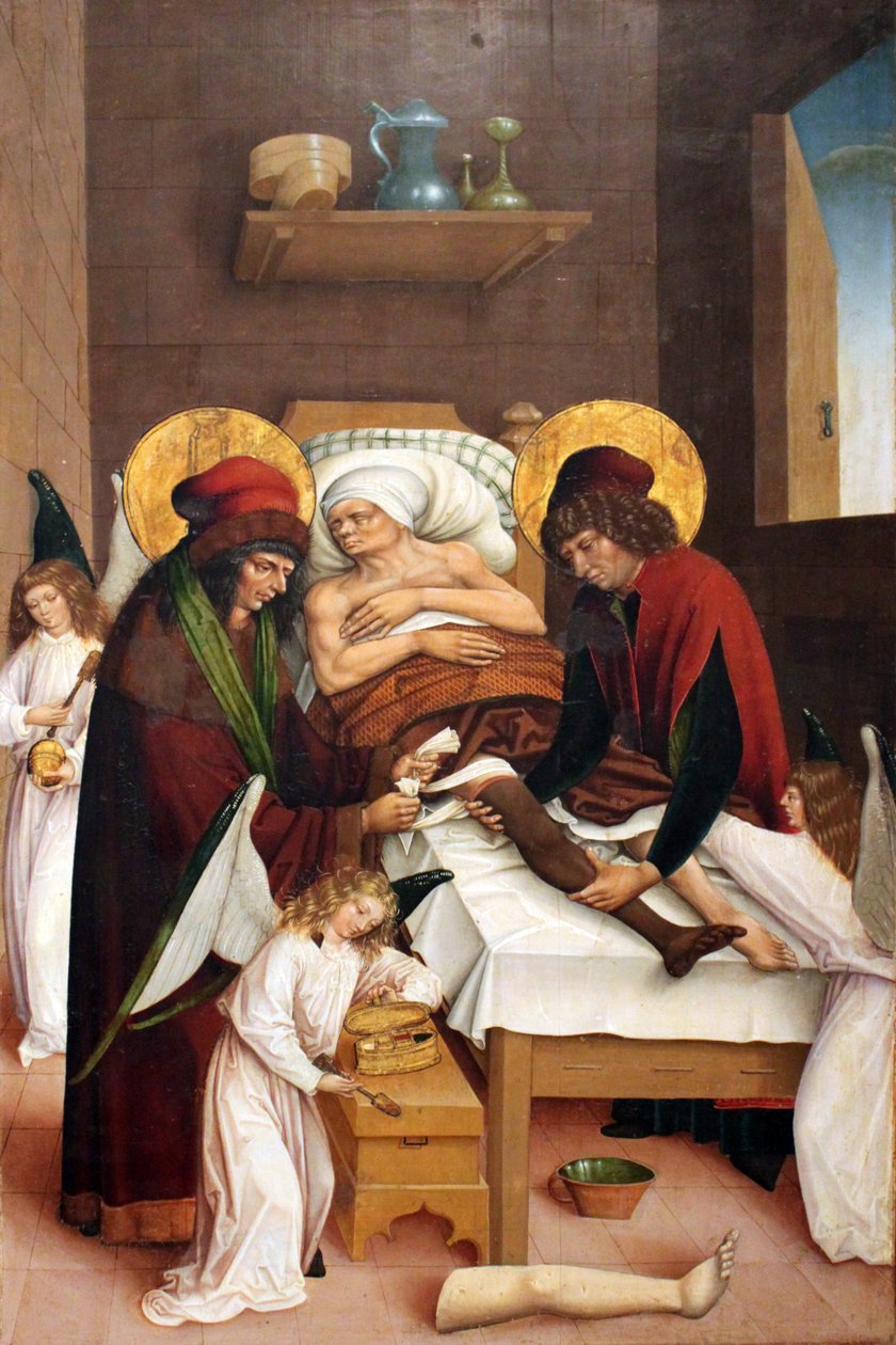Zázraky svatých Kosmas a Damian od Unbekannt Unbekannt
