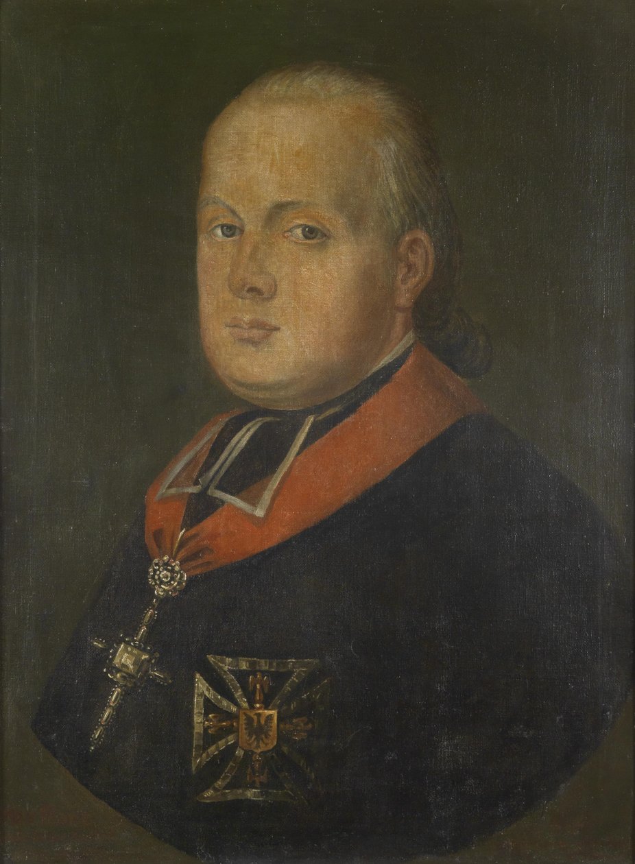 Arcivévoda Maximilian Franz Rakouska, portrét jako volič-kolínský arcibiskup a vysoký a německý mistr od Unbekannt Unbekannt