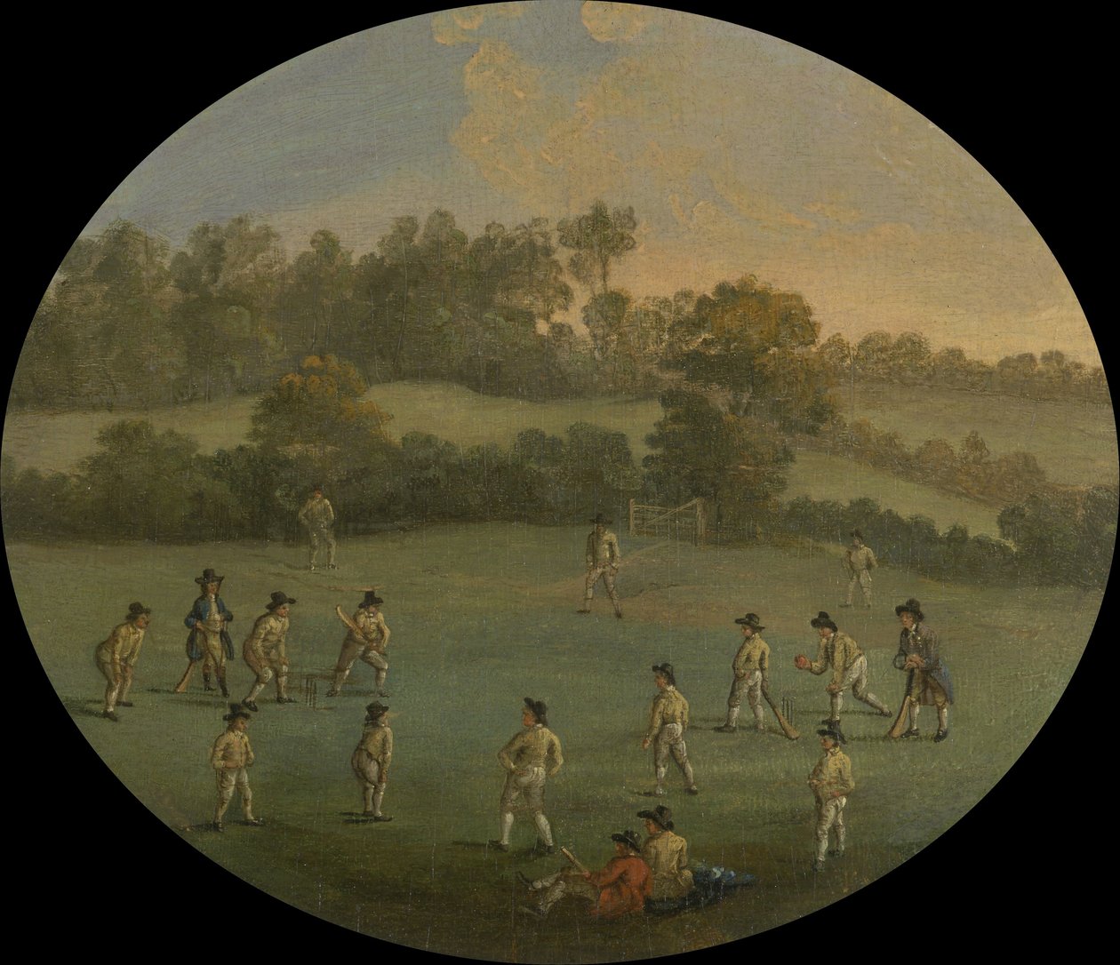 A Game of Cricket (The Royal Academy Club in Marylebone Fields, now Regents Park) od Unbekannt Unbekannt