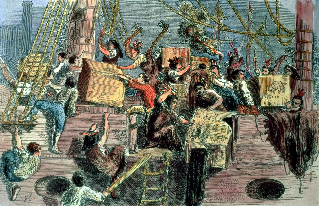 Boston Tea Party, 16. prosince 1773 od Unbekannt Unbekannt