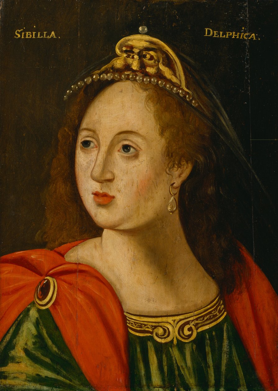 Britská škola - Delphic Sibyl od Unbekannt Unbekannt