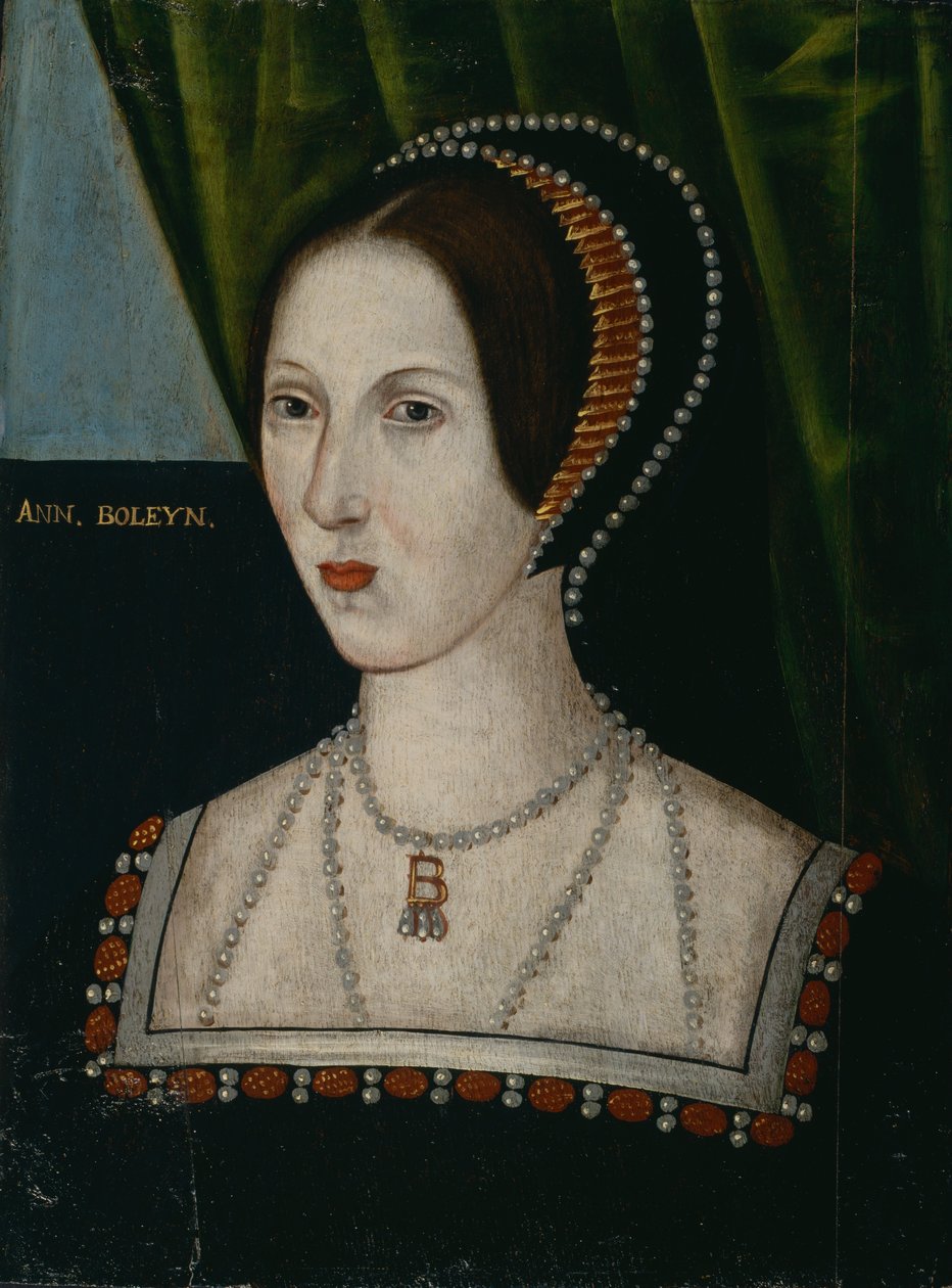 Britská škola - královna Anne Boleyn od Unbekannt Unbekannt