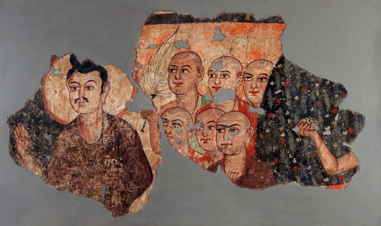 Buddha se šesti učedníky od Unbekannt Unbekannt