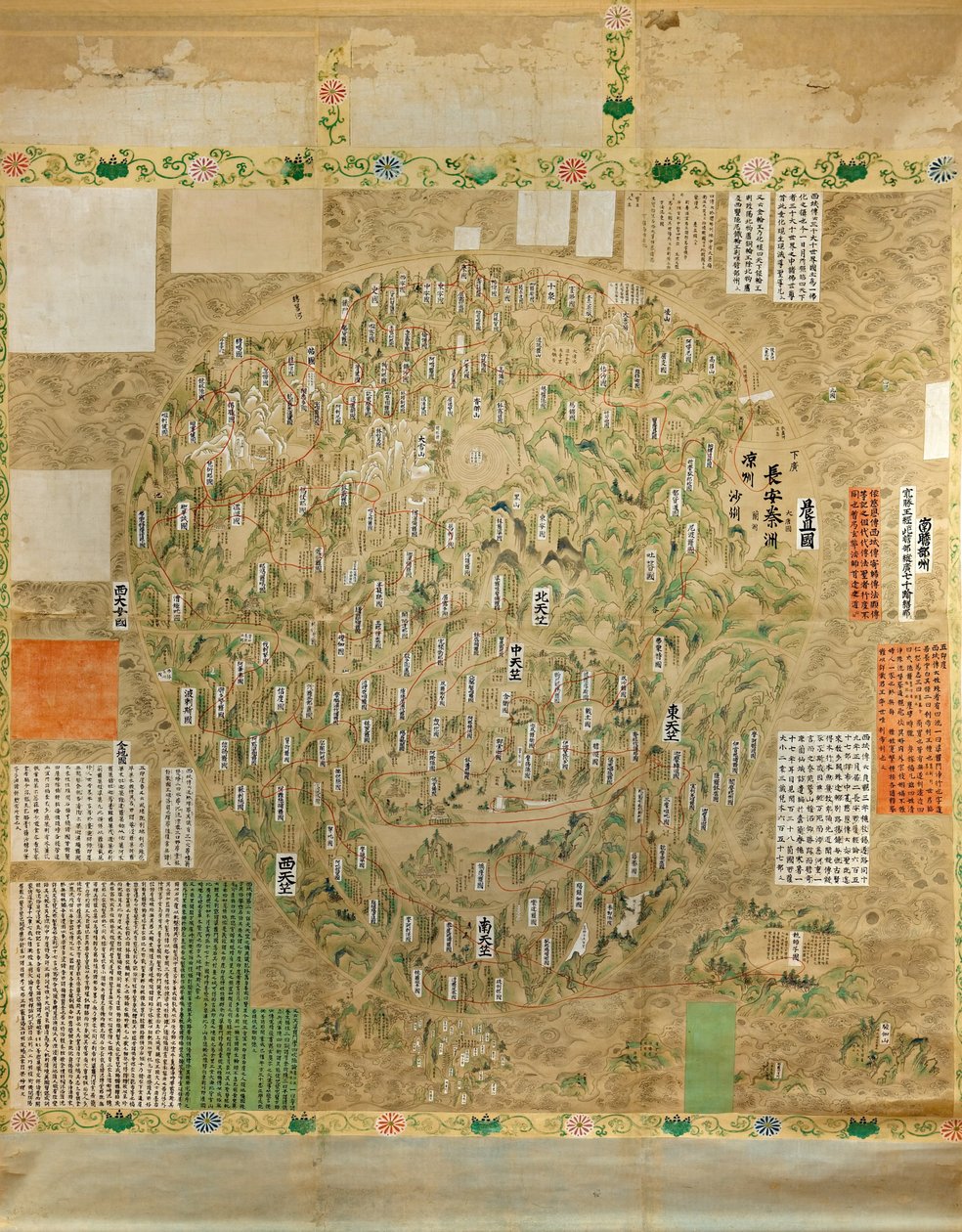Buddhistická mapa světa od Unbekannt Unbekannt