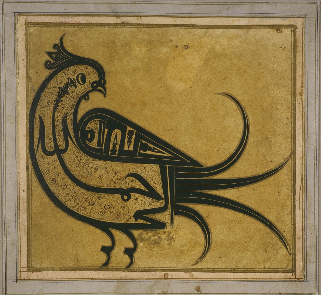 Kaligrafie ve tvaru hoopoe-bismillah ar-rahman ar-rahim (ve jménu Boha, Most Graciou ... od Unbekannt Unbekannt