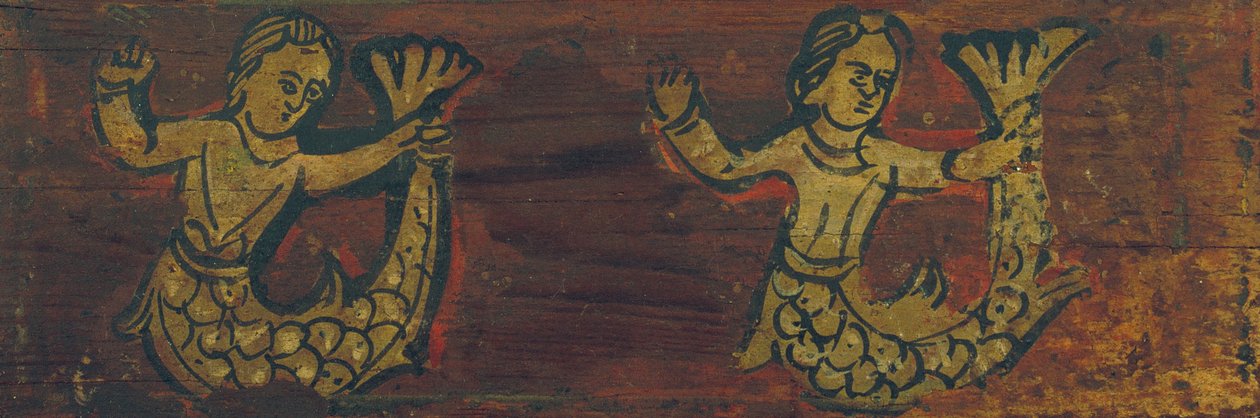 Stropní panel s mořskými pannami od Unbekannt Unbekannt