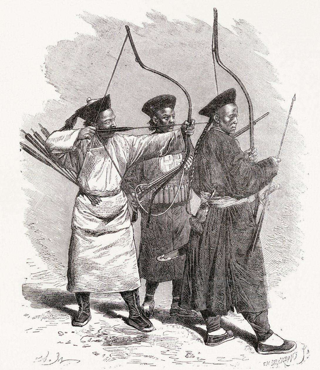 Čínští lukostřelci, 1878 od Unbekannt Unbekannt