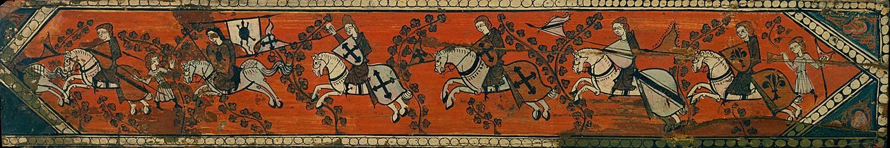 Kazetový stropní panel s jezdci od Unbekannt Unbekannt
