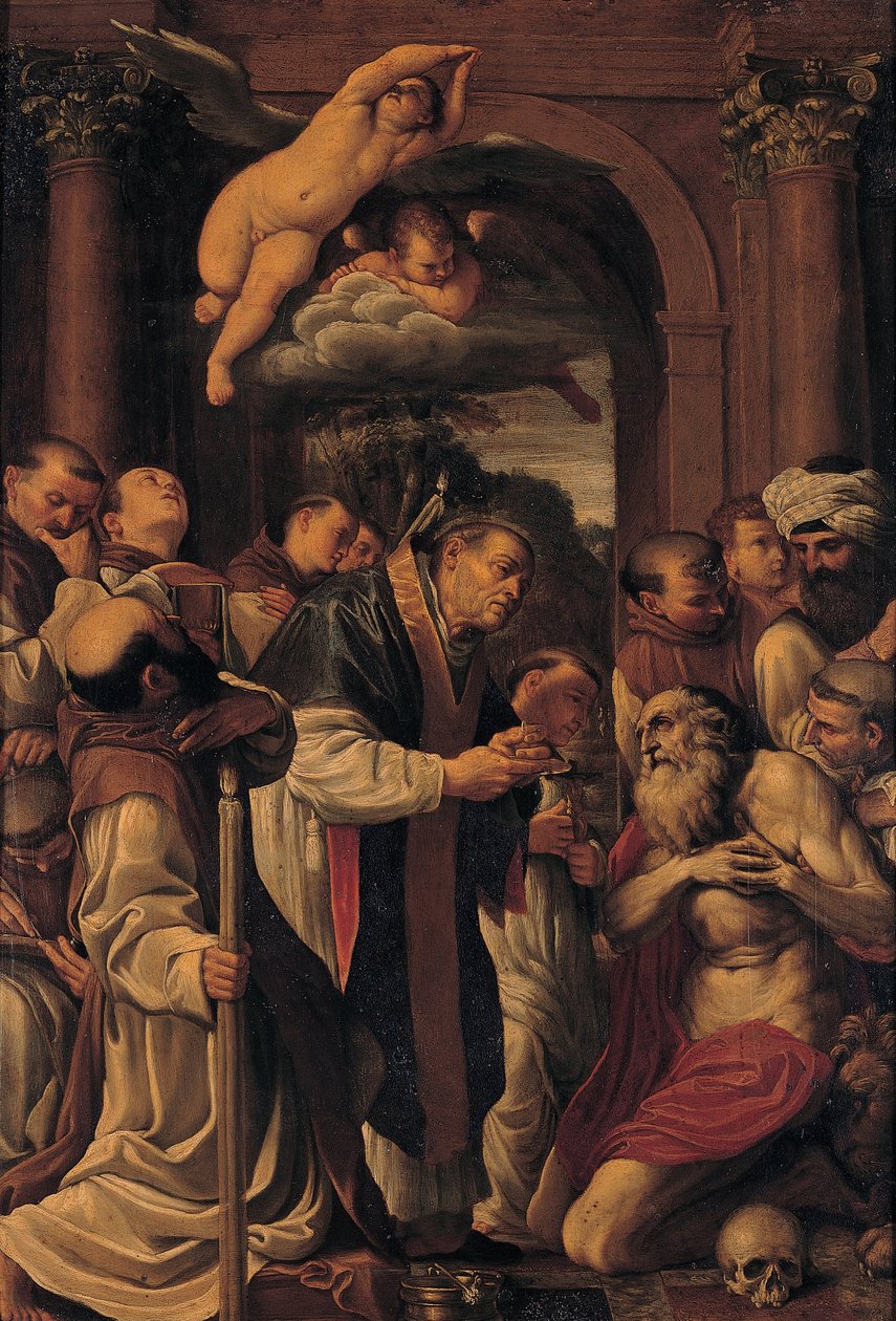 Přijímání svatého Jeronýma od Unbekannt Unbekannt